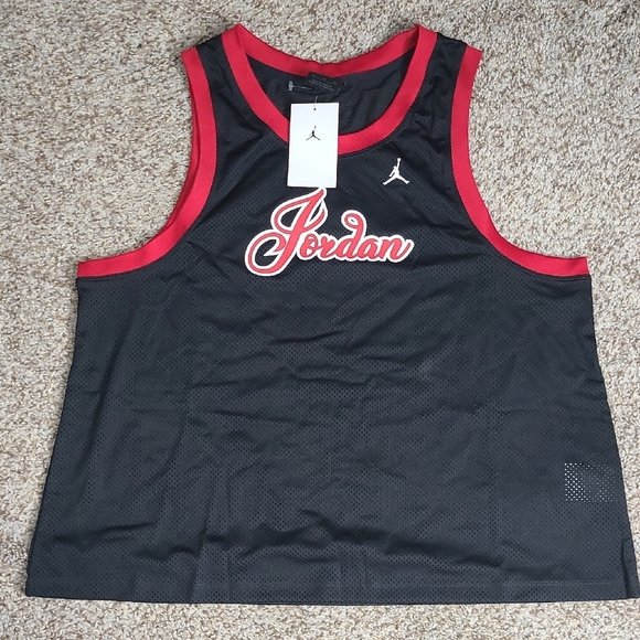 Jordan Black and Red Active Tank Top - Picture 1 of 5